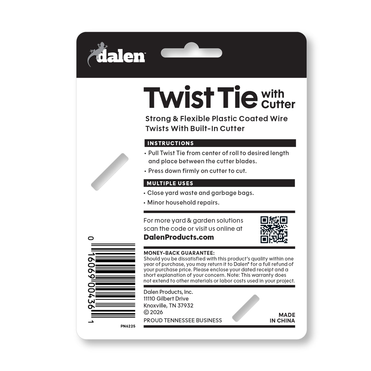 Dalen 100ft Twist Tie with Built-In Cutter for Plant Support