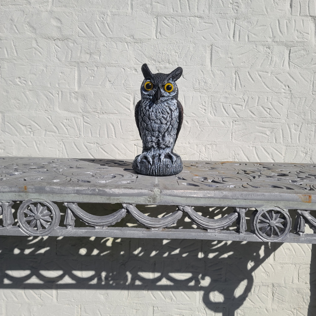 fake baby owl garden ornament