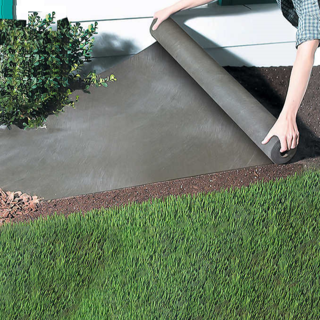 put mulch over weed fabric