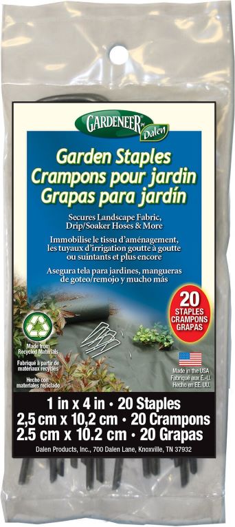 Garden Staples & Landscaping Pins - Durable Steel - Small Pack & Bulk Options