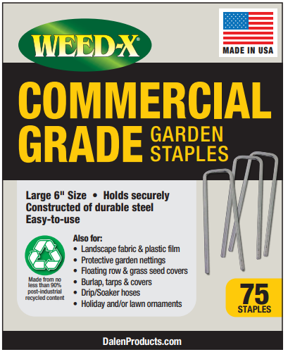Garden Staples & Landscaping Pins - Durable Steel - Small Pack & Bulk Options