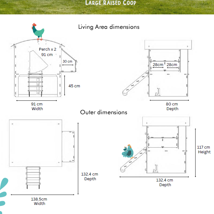 Nestera Chicken Coop House (approx. 2-week Leadtime)