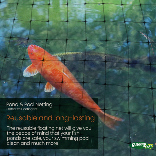 Heavy Duty Pond & Pool Netting - Floating & Reusable - Protect Fish & More