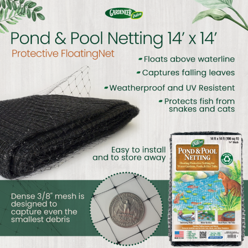 Heavy Duty Pond & Pool Netting - Floating & Reusable - Protect Fish & More
