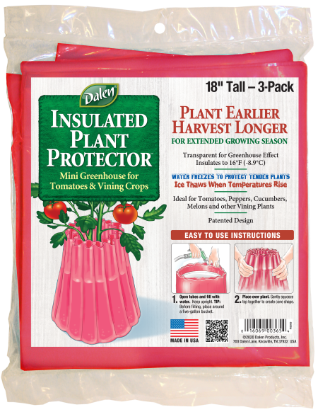 Gardeneer Insulated Plant Protectors, Red, Pack of 3