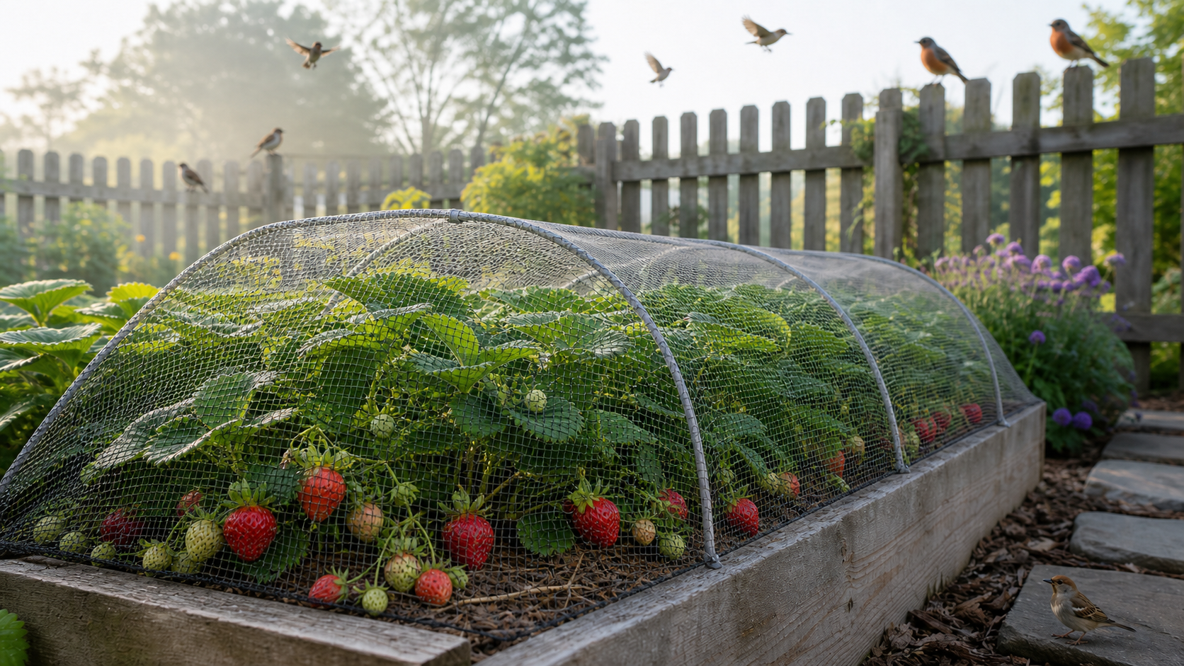 Stop Birds from Stealing Your Best Strawberries - Dalen Products
