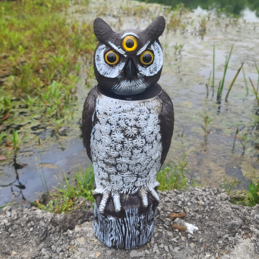 Dalen 18in 3-Eyed Rotating Owl Decoy | Wind-Powered – Dalen Products