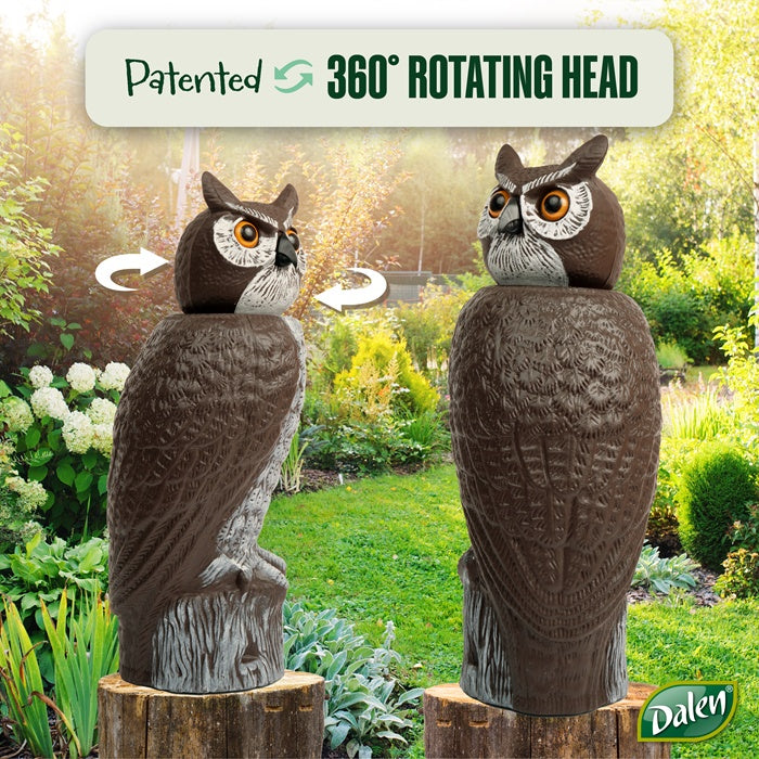 Dalen Scare Owl Combo 2-Pack Rotating and Great Horned Decoys