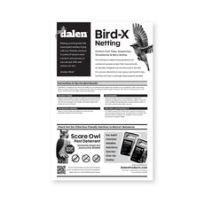 BIRD-X Protective Mesh Netting, Black Bird Barrier for Fruit Trees & Berry Bushes, by Dalen Products