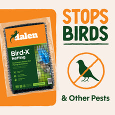 BIRD-X Protective Mesh Netting, Black Bird Barrier for Fruit Trees & Berry Bushes, by Dalen Products