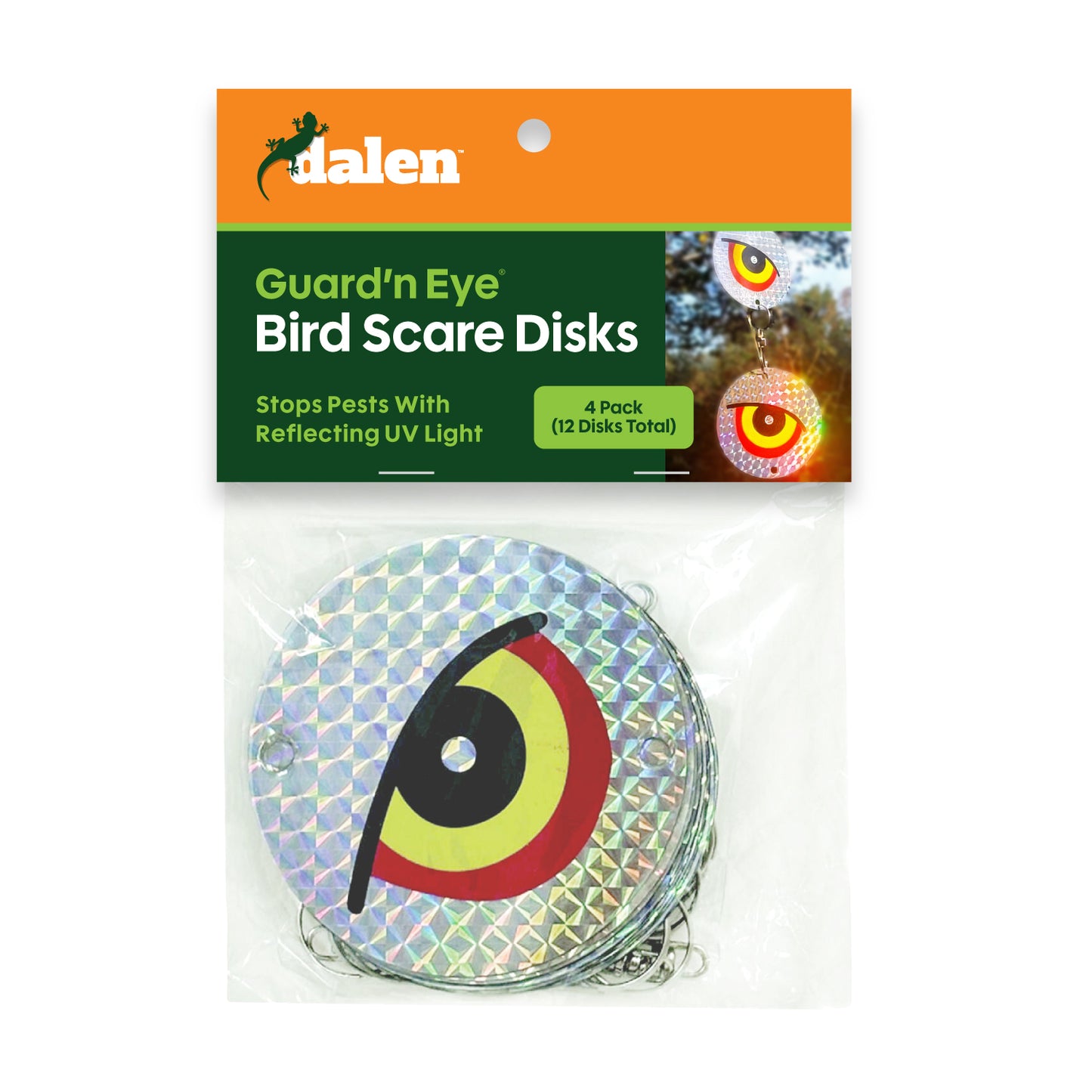Dalen Guard'N Eye Reflective Scare Disks 4-Pack of 12 Bird Deterrent