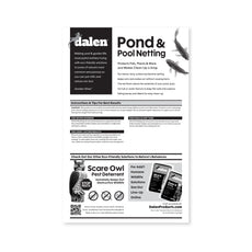 Heavy-Duty Pond & Pool Netting, Floating & Reusable Fish & Debris Protection Cover, by Dalen Products