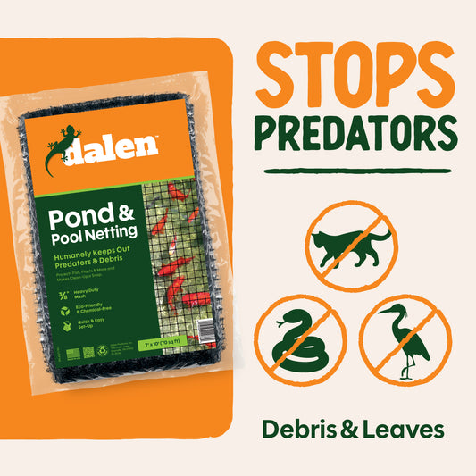 Heavy-Duty Pond & Pool Netting, Floating & Reusable Fish & Debris Protection Cover, by Dalen Products