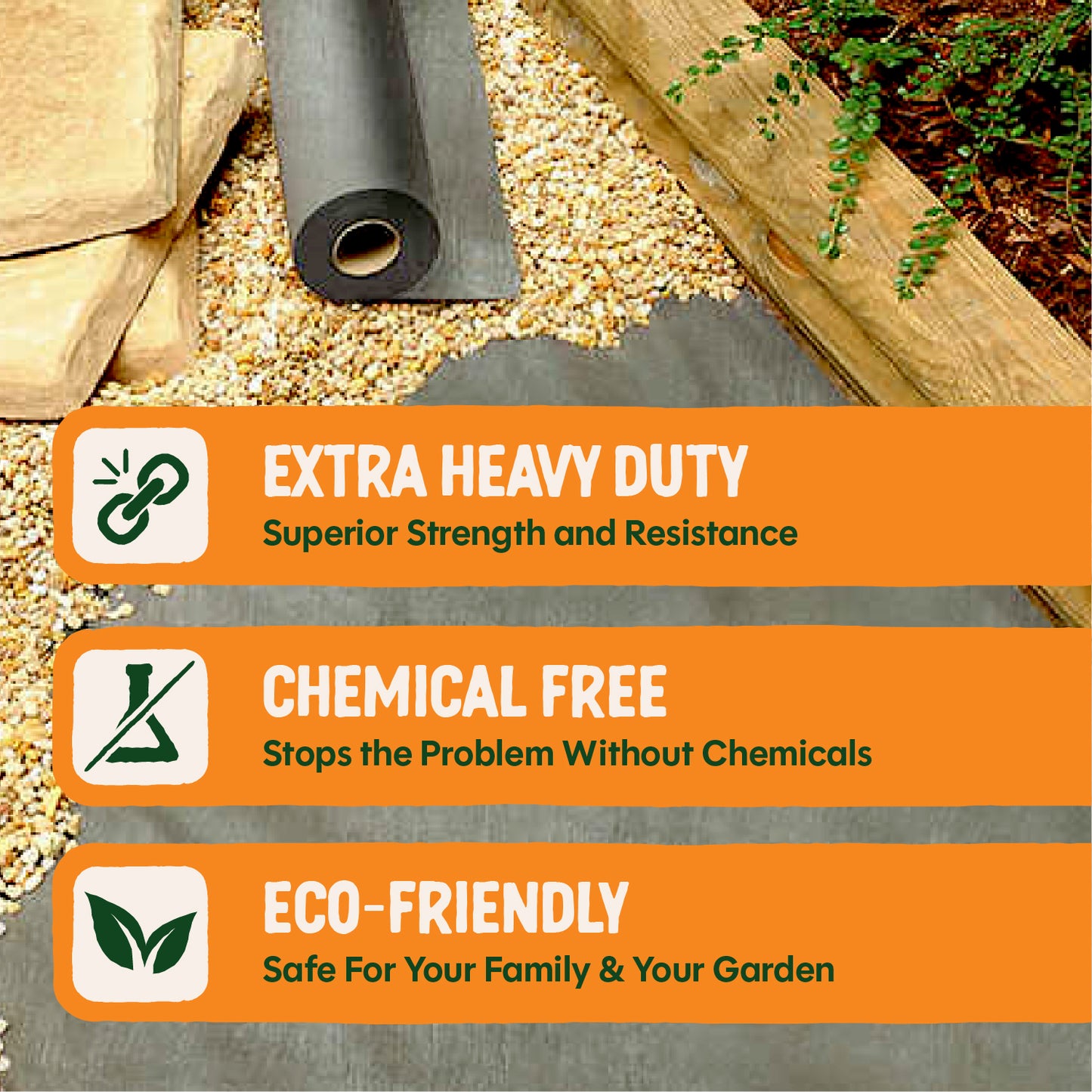 Dalen Pro-Shield 3ft x 50ft Heavy-Duty Hardscape Fabric for Patios & Walkways