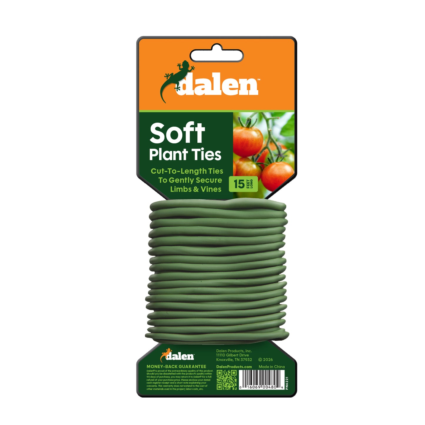 Dalen Reusable Soft Rubber Plant Ties for Delicate Vines and Trellis Support