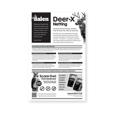 Deer-X Heavy-Duty Black Deer Netting, UV-Resistant Reusable by Dalen Products