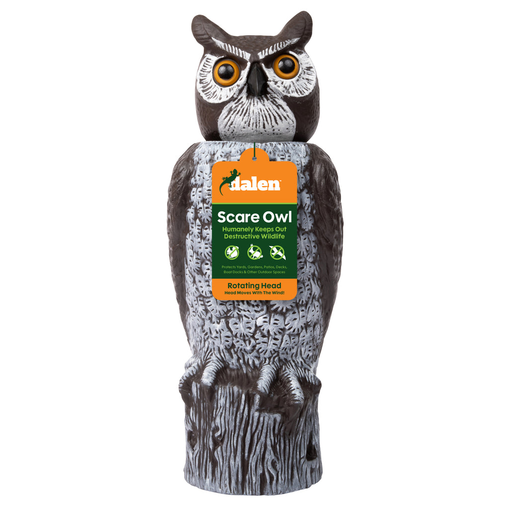 Rotating Head Owl Decoy - 18
