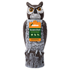 Dalen 18in Rotating Head Great Horned Owl Decoy Chemical-Free Bird Deterrent