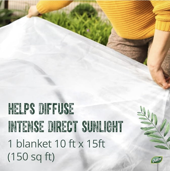 SCORCH GUARD Garden Plant &amp; Tomato Shade Blanket - 10ft x 15ft Heat &amp; Sunlight Diffuser