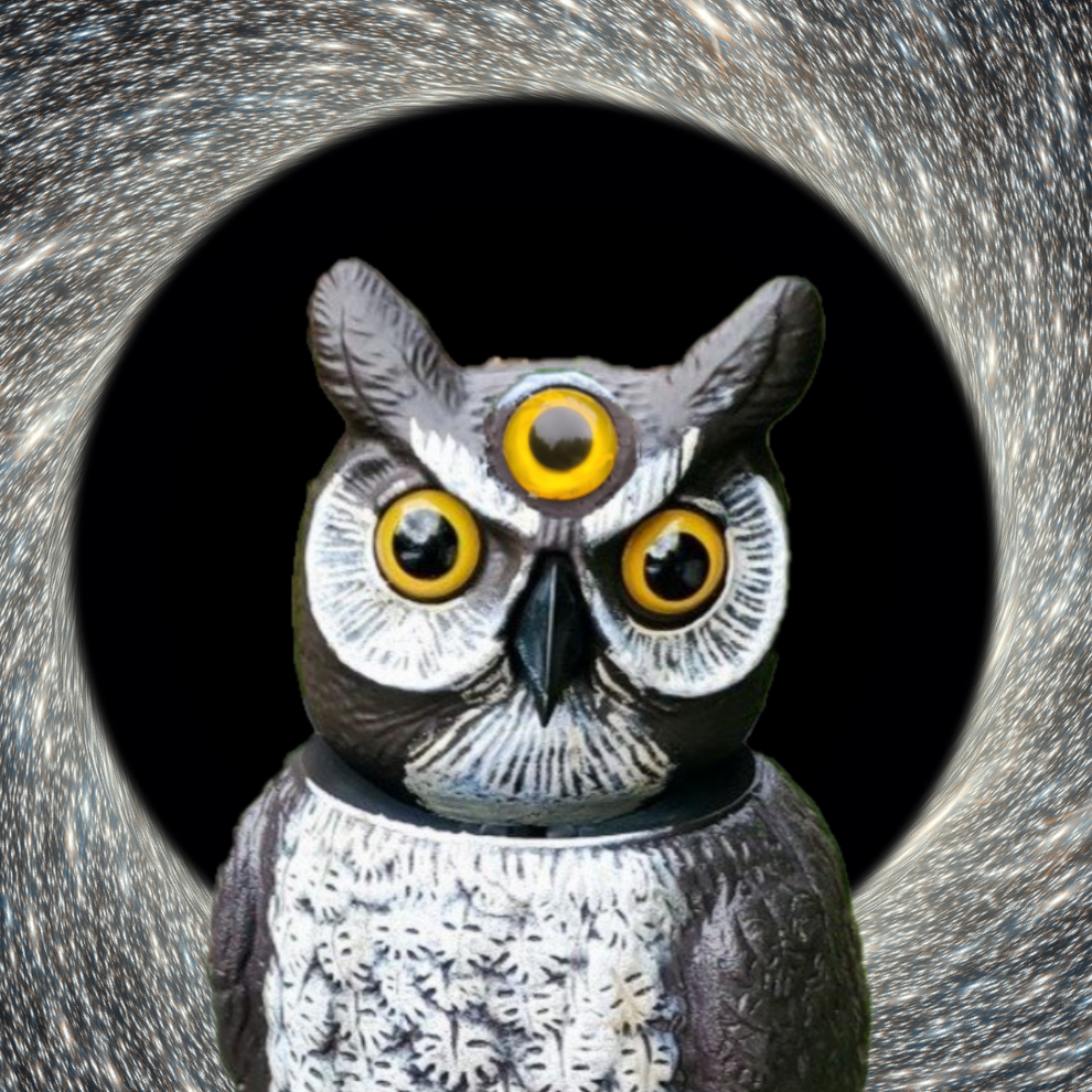 Dalen 18in 3-Eyed Rotating Owl Decoy | Wind-Powered – Dalen Products