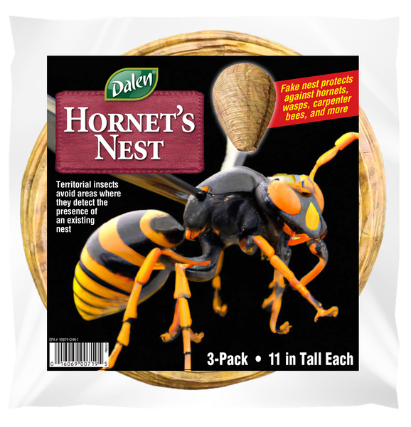Dalen Fake Hornet's Nest 3-Pack Chemical-Free Wasp & Bee Repellent Decoy