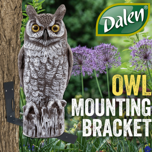 3-Pack Owl Mounting Brackets for Securing & Repositioning Fake Scare Owls - NEWLY UPGRADED