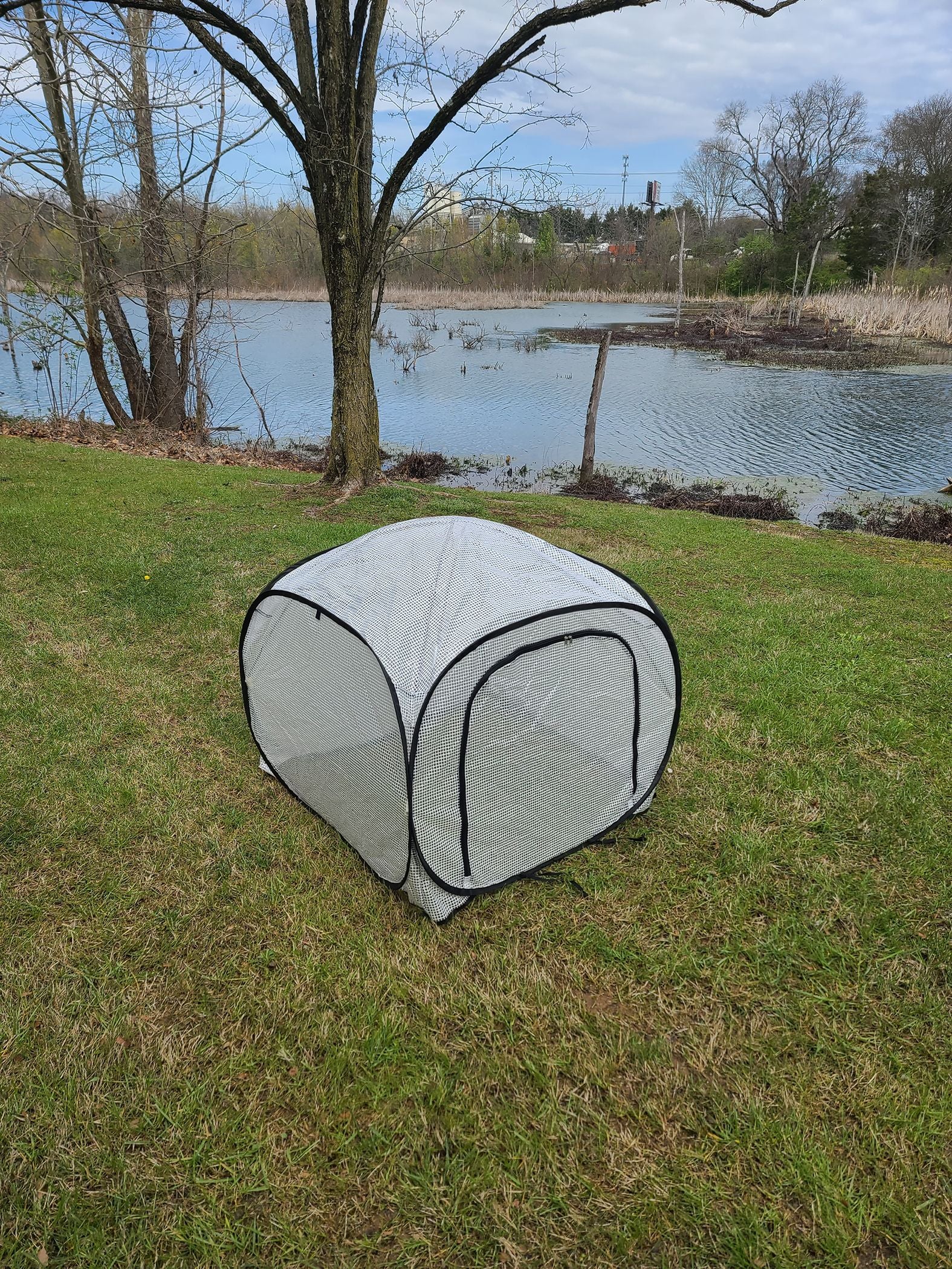 grow tent outside Pop-up Greenhouse