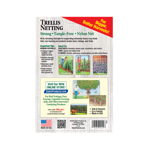 Trellis Netting For Vertical Gardening - Vegetable &amp; Tomato Growth Mesh