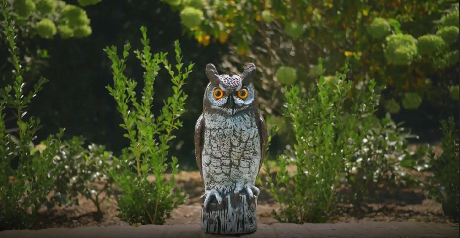 Dalen 16in Great Horned Owl Decoy | Garden & Dock Bird Deterrent