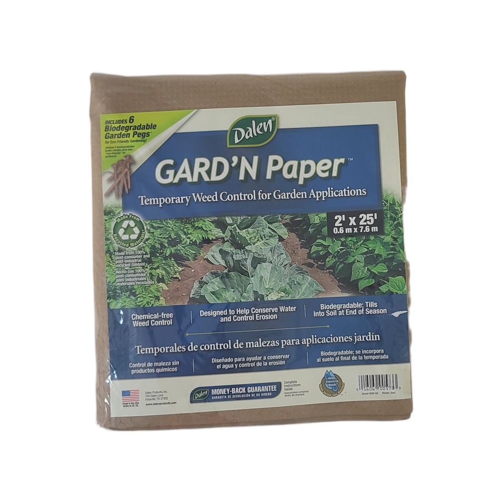Dalen Gard'N Paper Biodegradable Weed Block Ink-Free Soil Guard