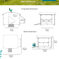 Nestera Chicken Coop House (approx. 2-week Leadtime)