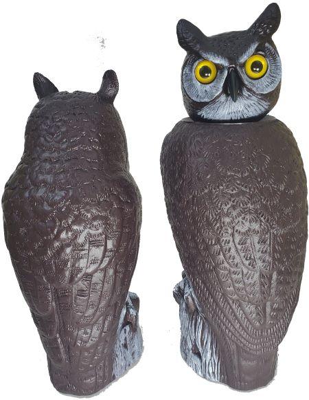 rotating head owl and normal scareowl