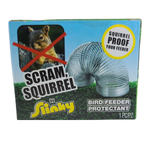 Scram, Squirrel by Slinky® Bird Feeder & Birdhouse Protectant
