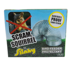 Scram, Squirrel by Slinky® Bird Feeder & Birdhouse Protectant
