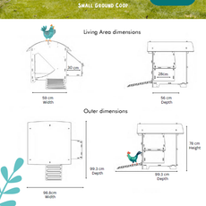 Nestera Chicken Coop House (approx. 2-week Leadtime)